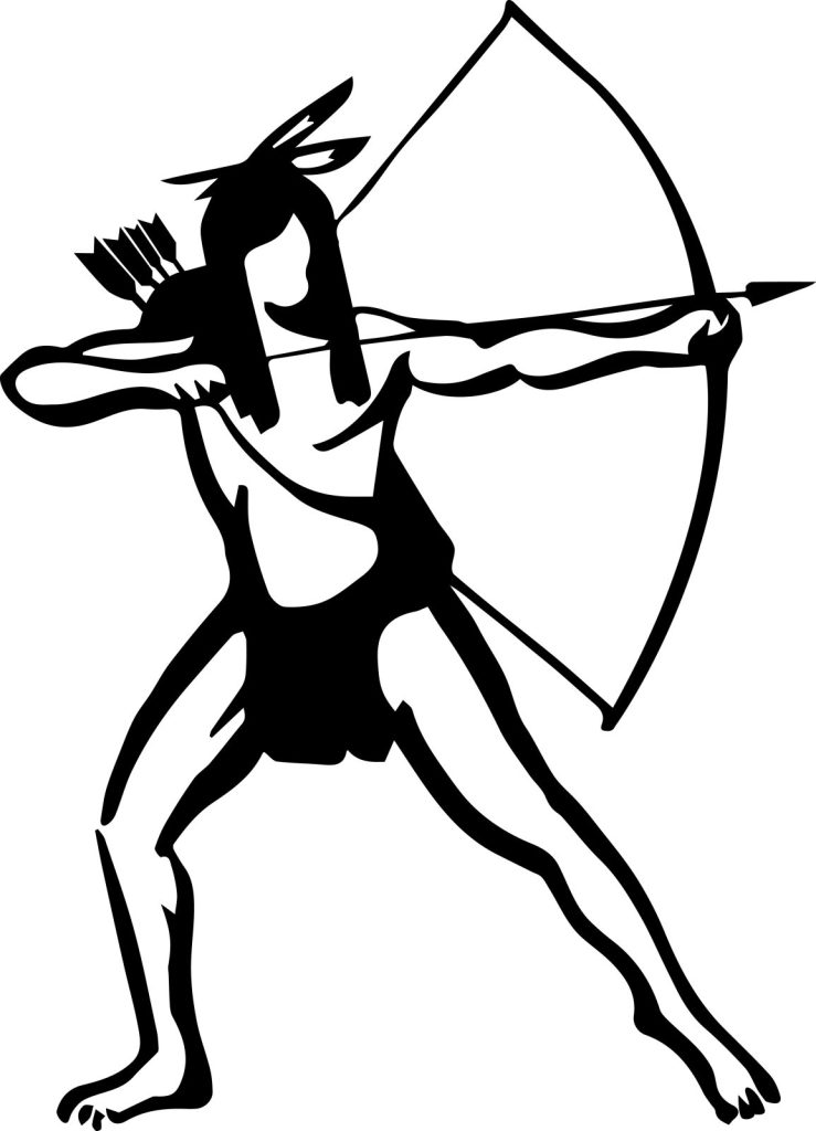 Bogenschiessen Indianer